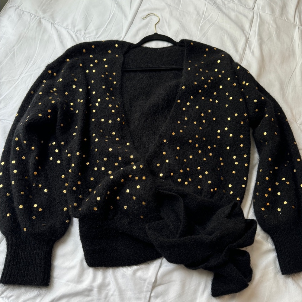Sezane Maelle wrap sweater size XXL